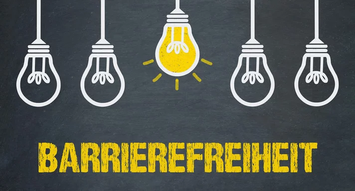 Schriftzug Barrierefreiheit
